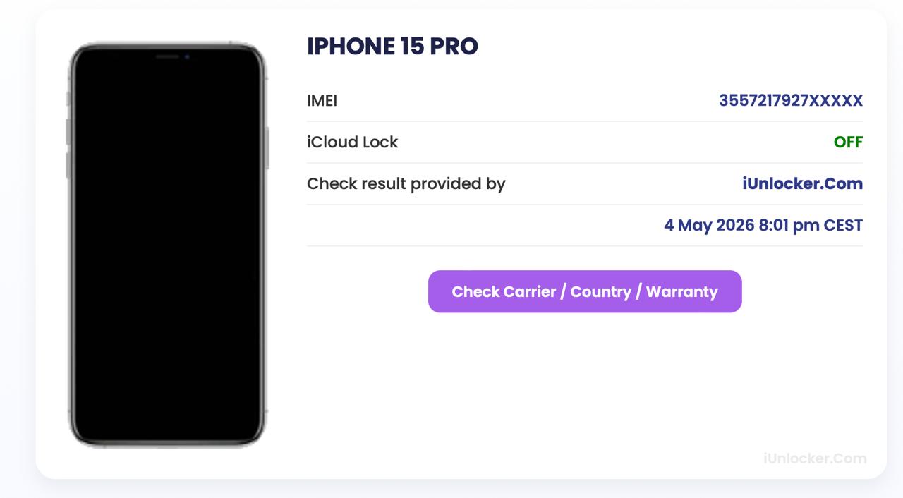 iPhone 15 Pro Unlocked in less than 2 days