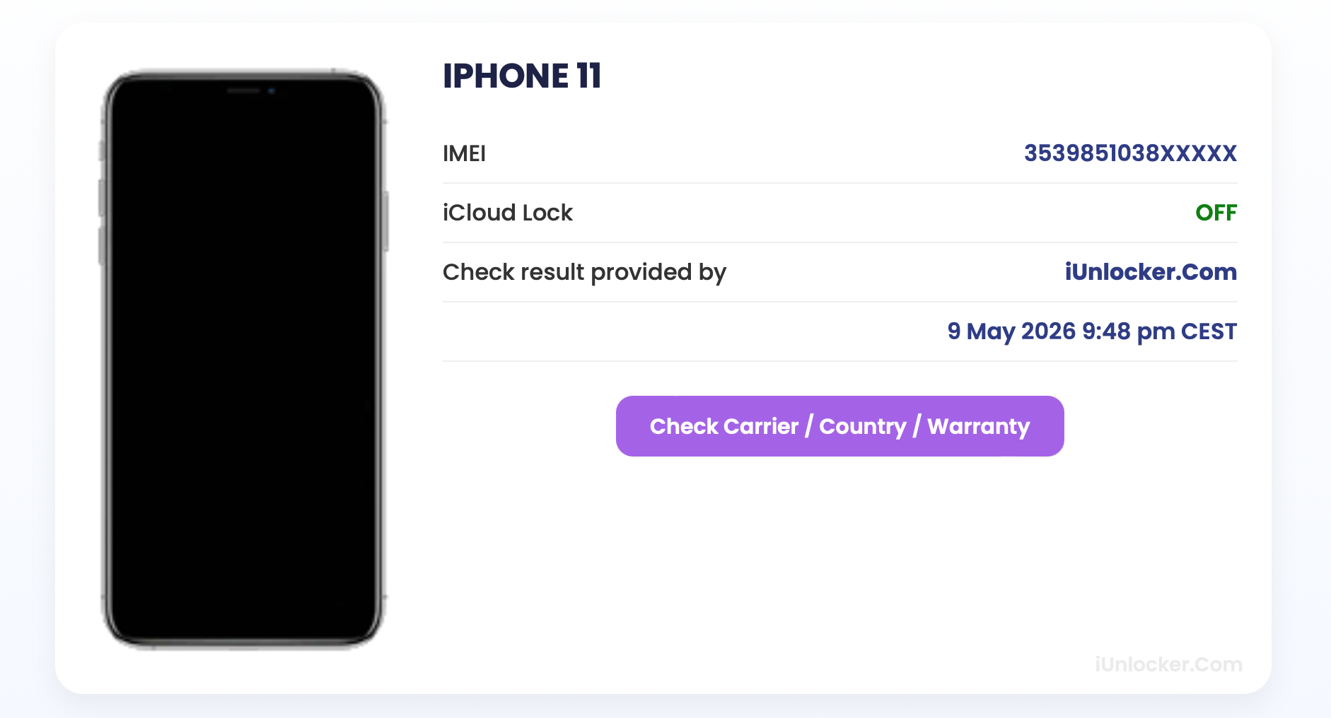 iPhone 11 | Lost Mode with info Unlocked within 1hr