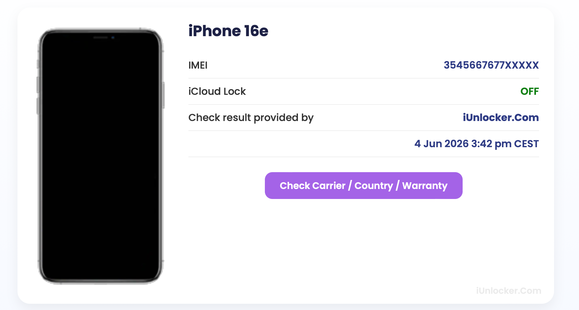 iPhone 16E Lost Unlocked